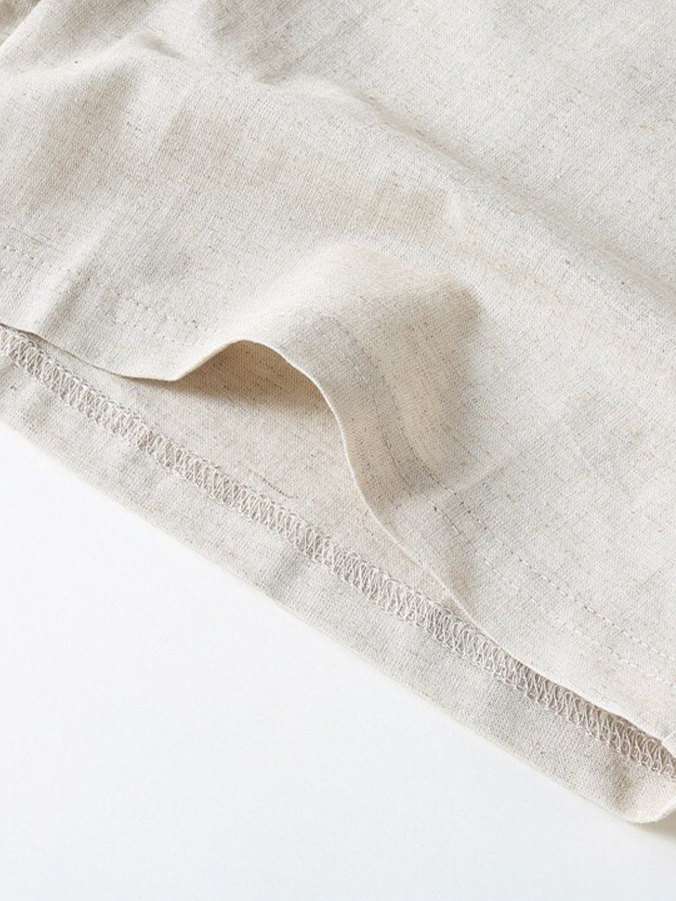 Cotton Linen Drawstring 5" Shorts