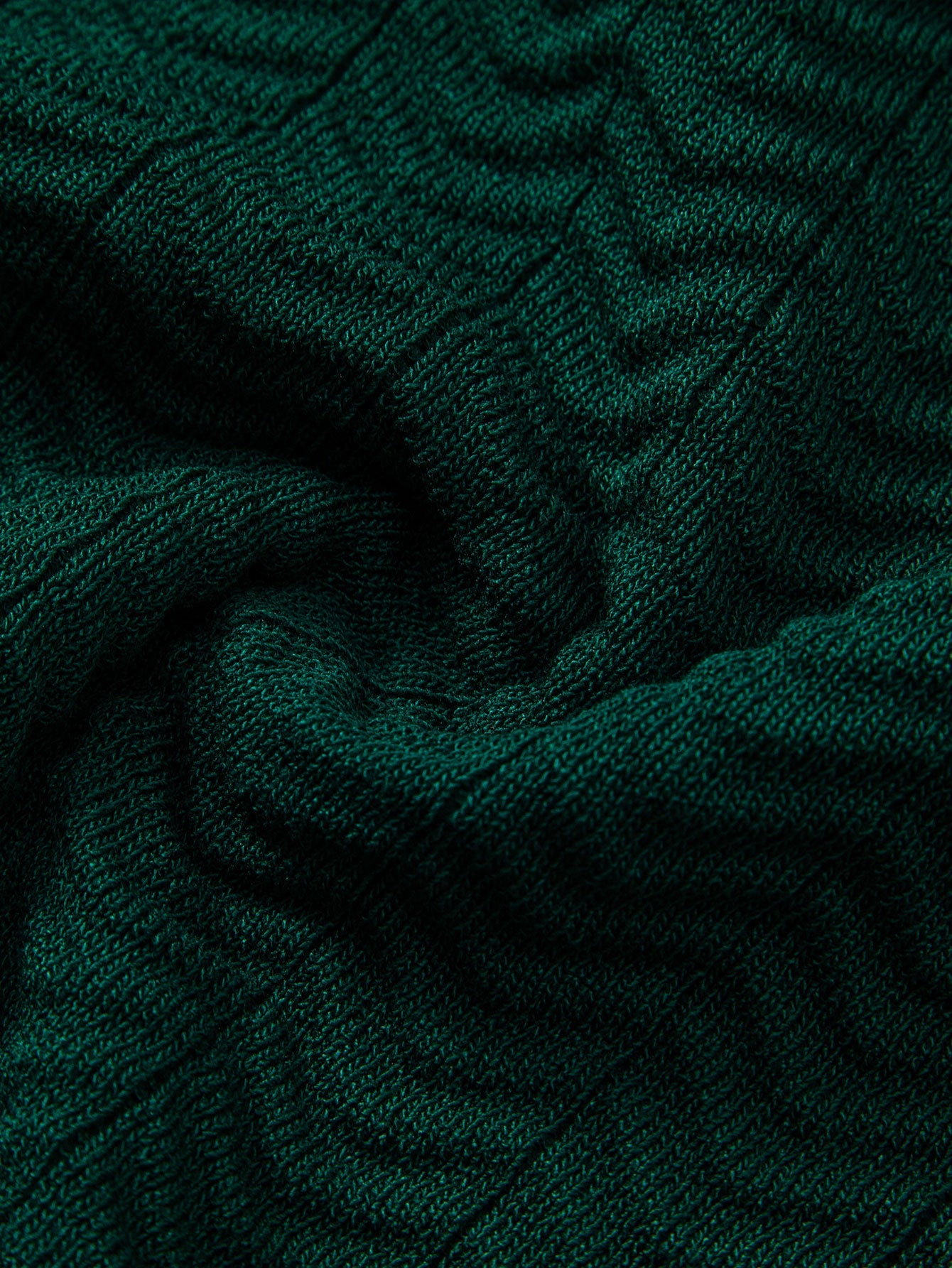 Texture Contrast Knitted V Neck Polo Shirt & Elastic Waist Chino Shorts