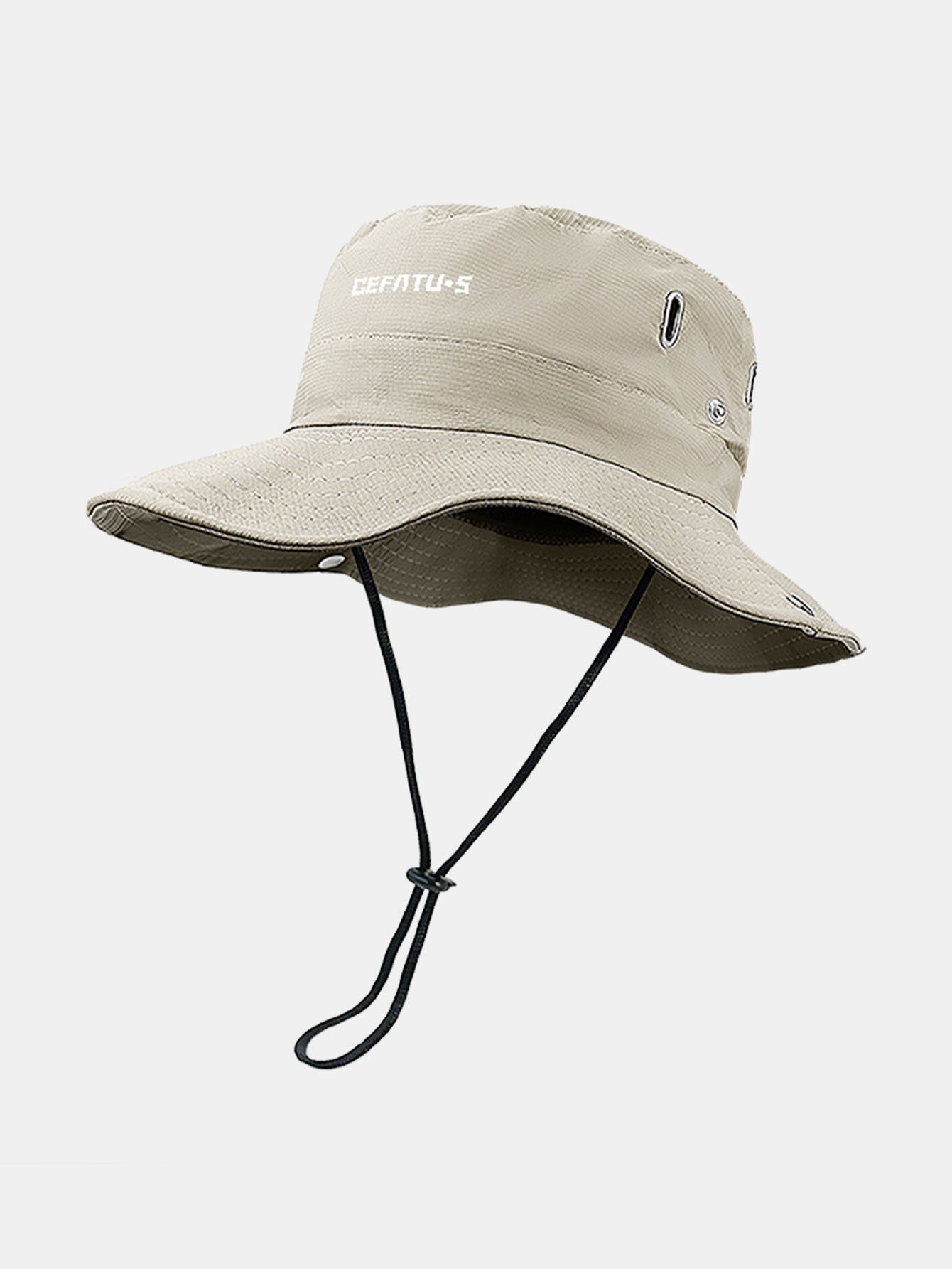 Outdoor Wide-Brimmed Sun Hat With Foldable Brim And Elastic Breathable Mesh Face Mask