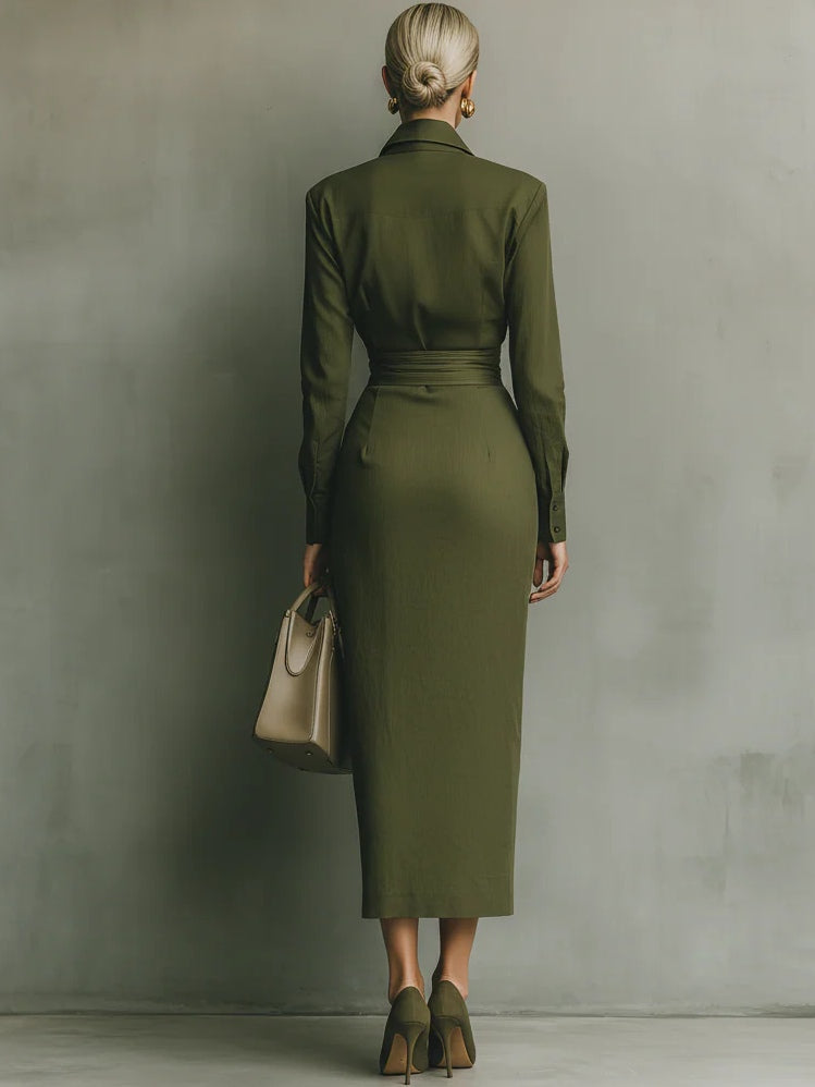 Caterina | Vestido maxi entallado elegante