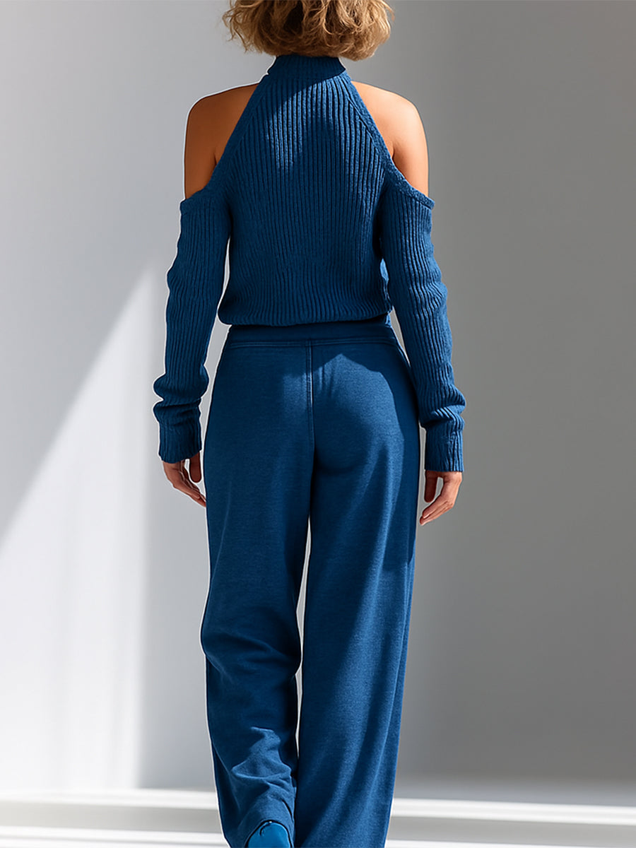 Lapel Single-Breasted Long-Sleeve Maxi Dress