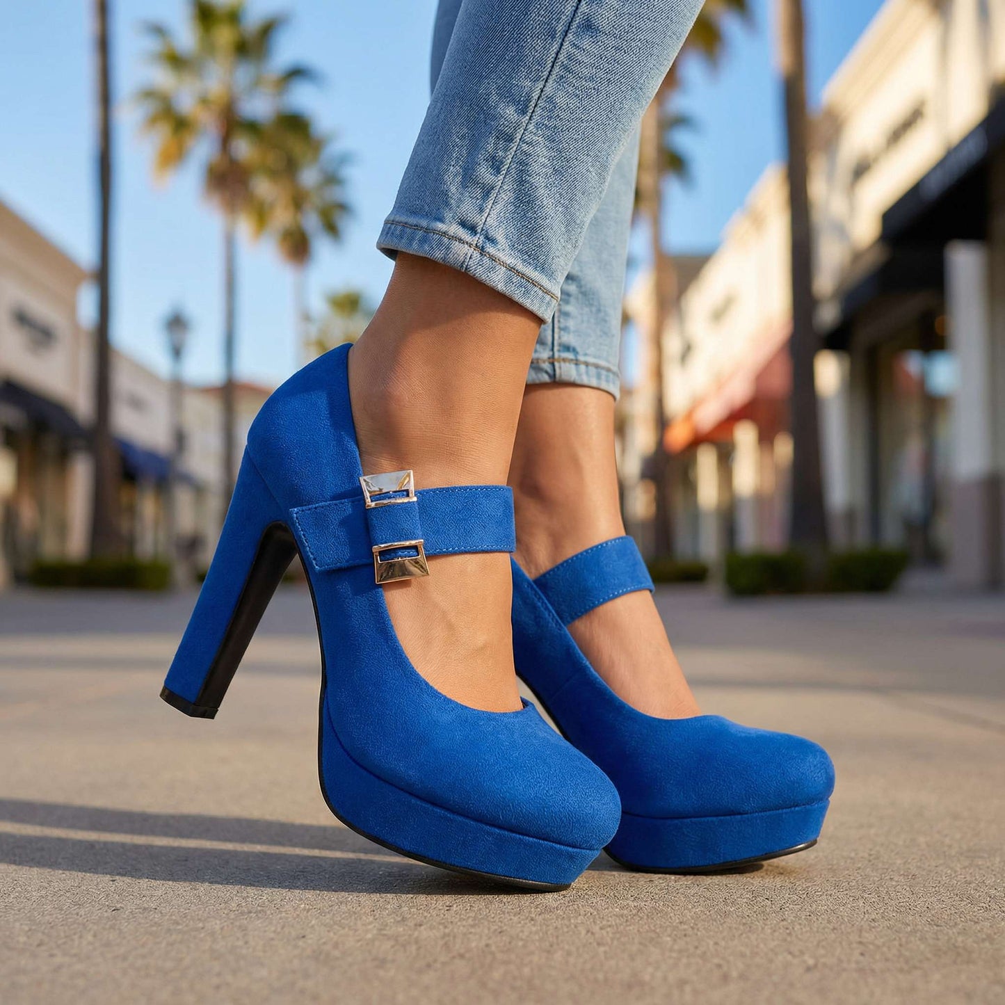 Alessia Velvet Pumps