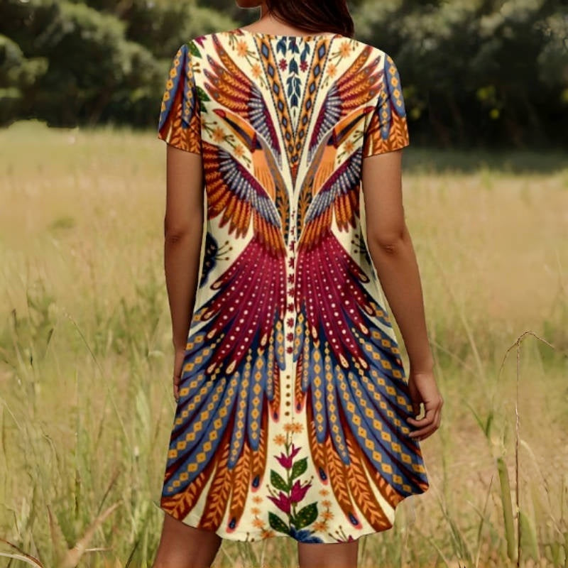 Floral Short Sleeve Dress