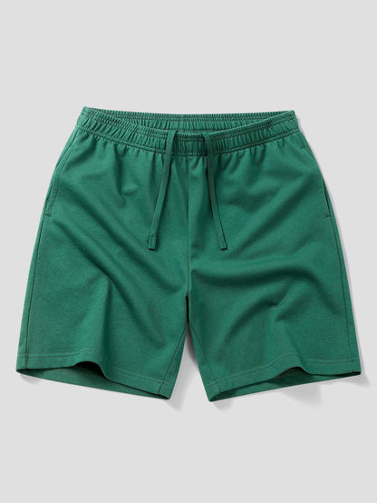 Relax Fit Contrast Cotton Polo & Cotton Drawstring 7" Shorts
