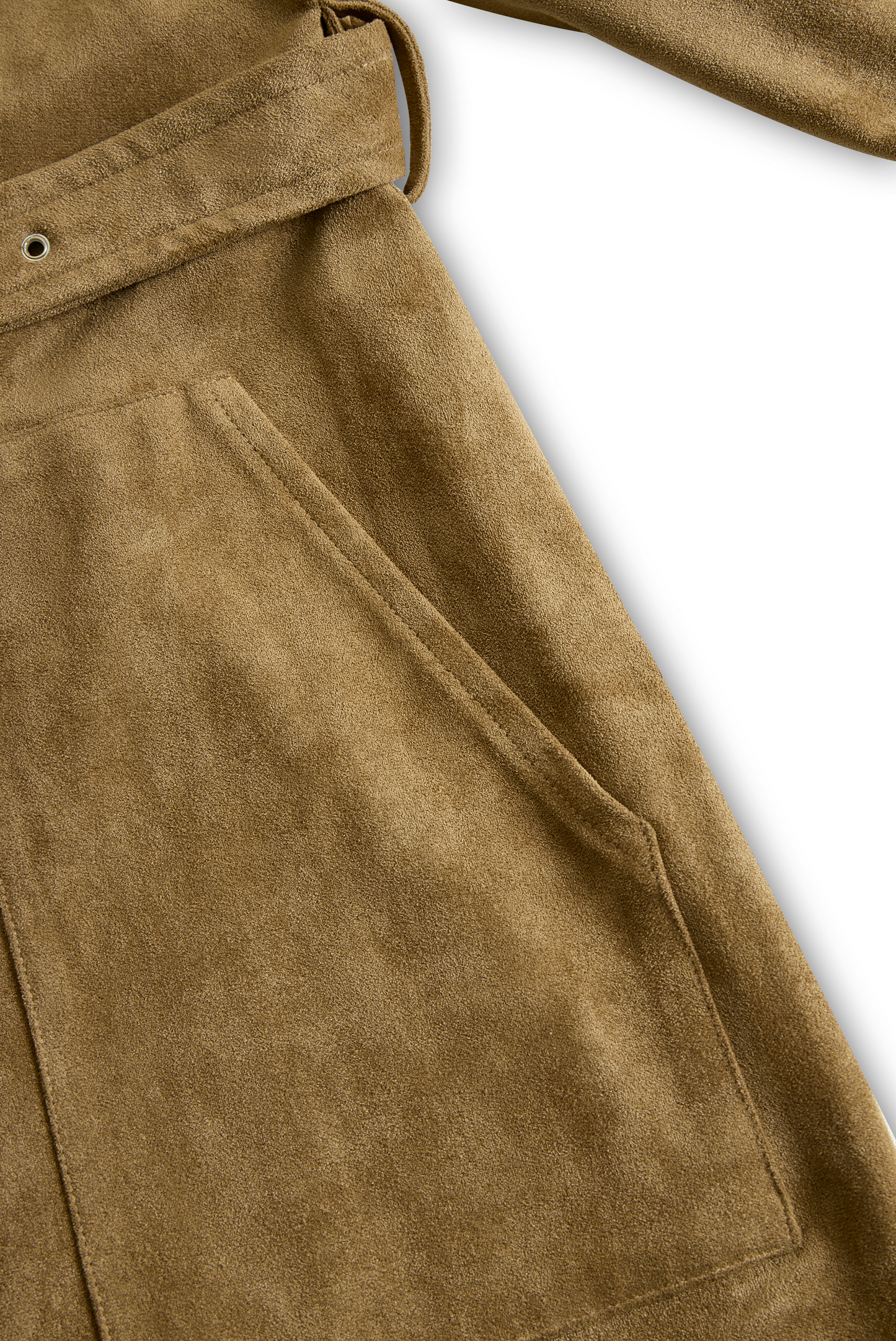 Suede Single-Breasted Lapel Long Sleeve Midi Dress