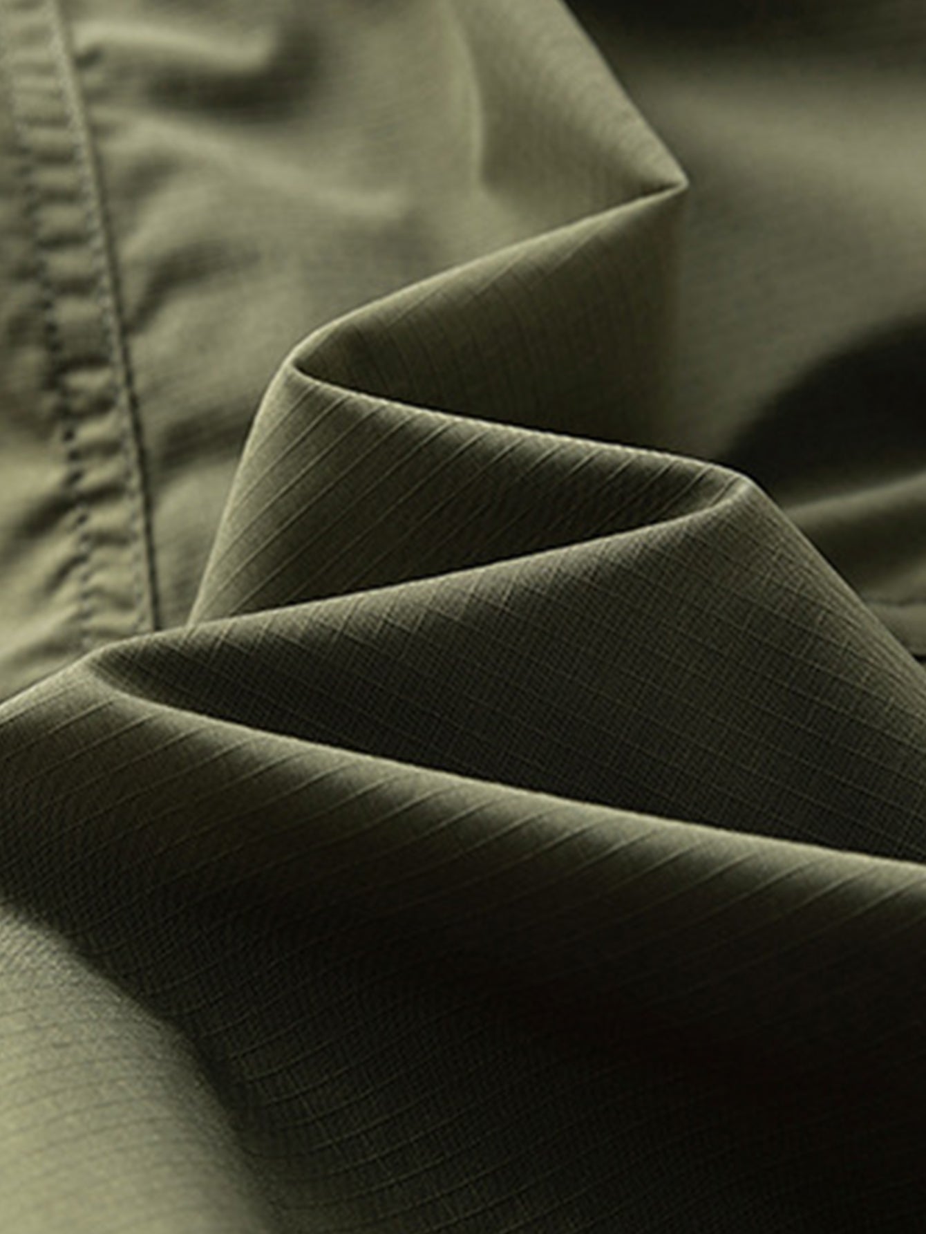 Drawstring Nylon Cargo Shorts