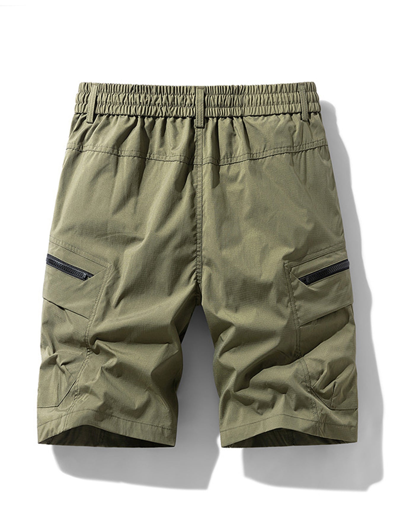 Drawstring Nylon Cargo Shorts