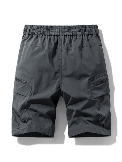 Drawstring Nylon Cargo Shorts