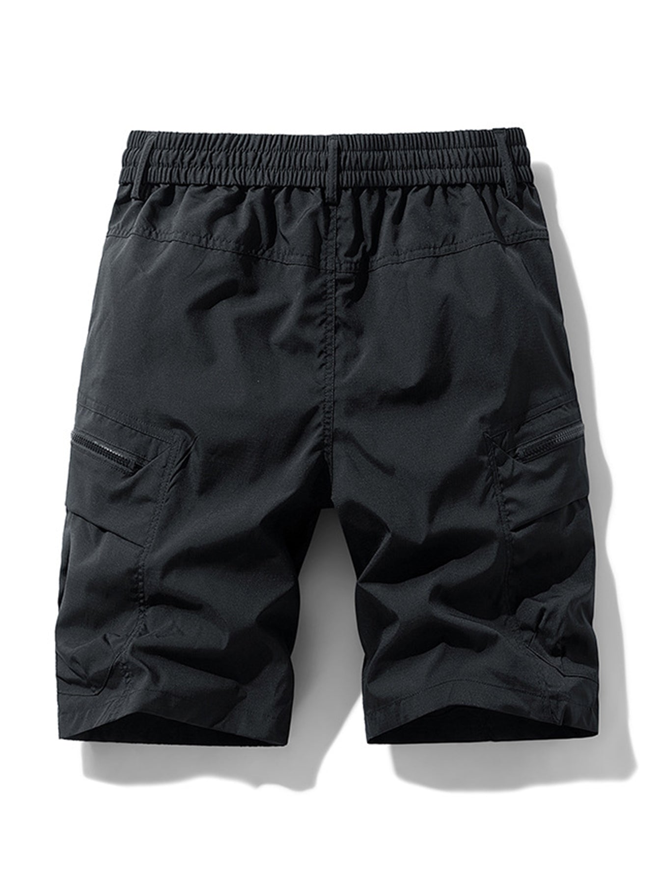 Drawstring Nylon Cargo Shorts