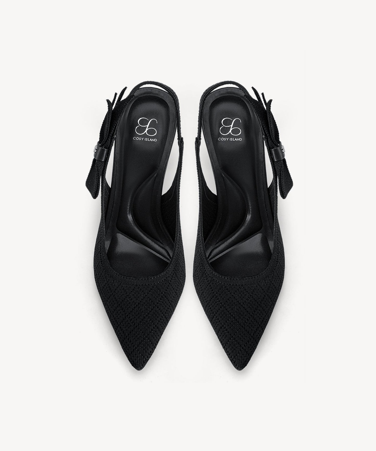 EverLush Bowknot Pointed Toe Heeled Slingback