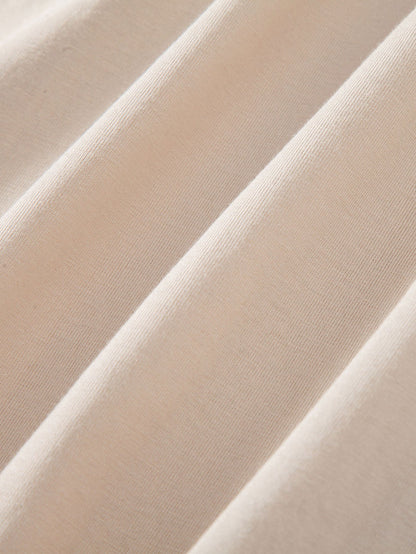 5 Pieces Basic Cotton Arc Hem T-Shirts