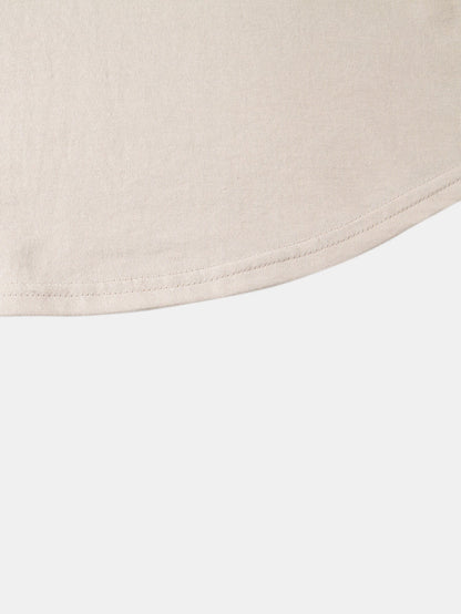3 Pieces Basic Cotton Arc Hem T-Shirts