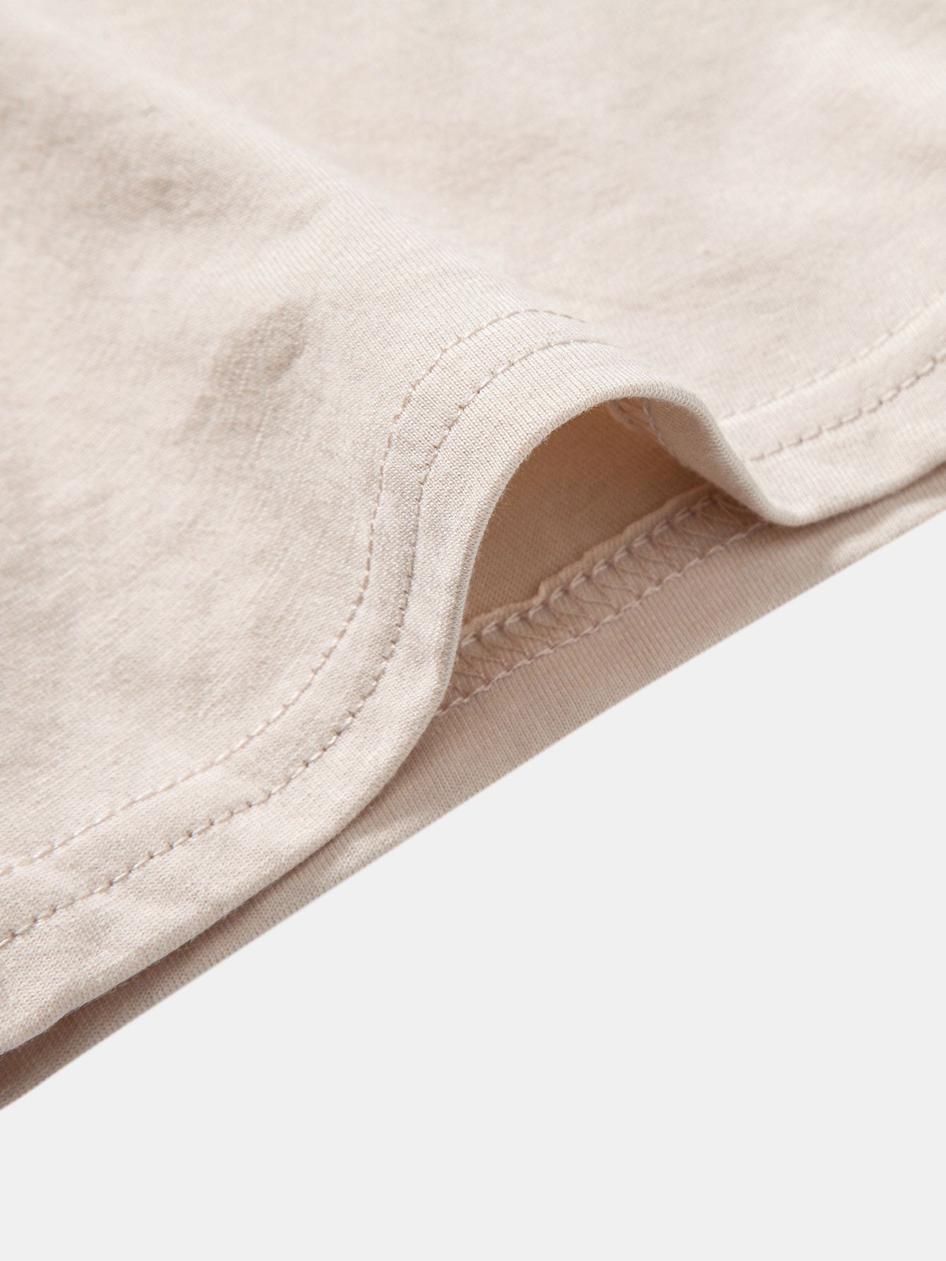 3 Pieces Basic Cotton Arc Hem T-Shirts