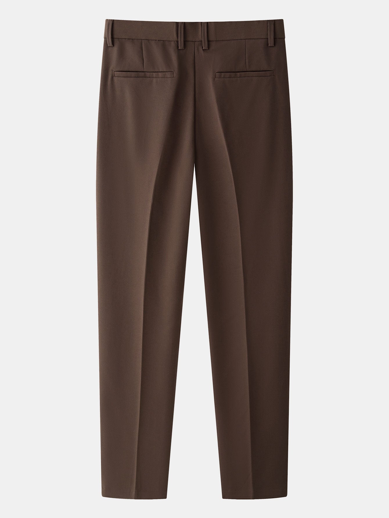 Contrast Trim Textured Zipper Knit Polo & Slim Fit Tapered Trousers