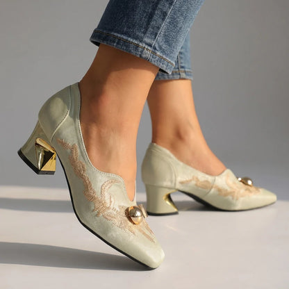 Juliana Embroidered Pumps