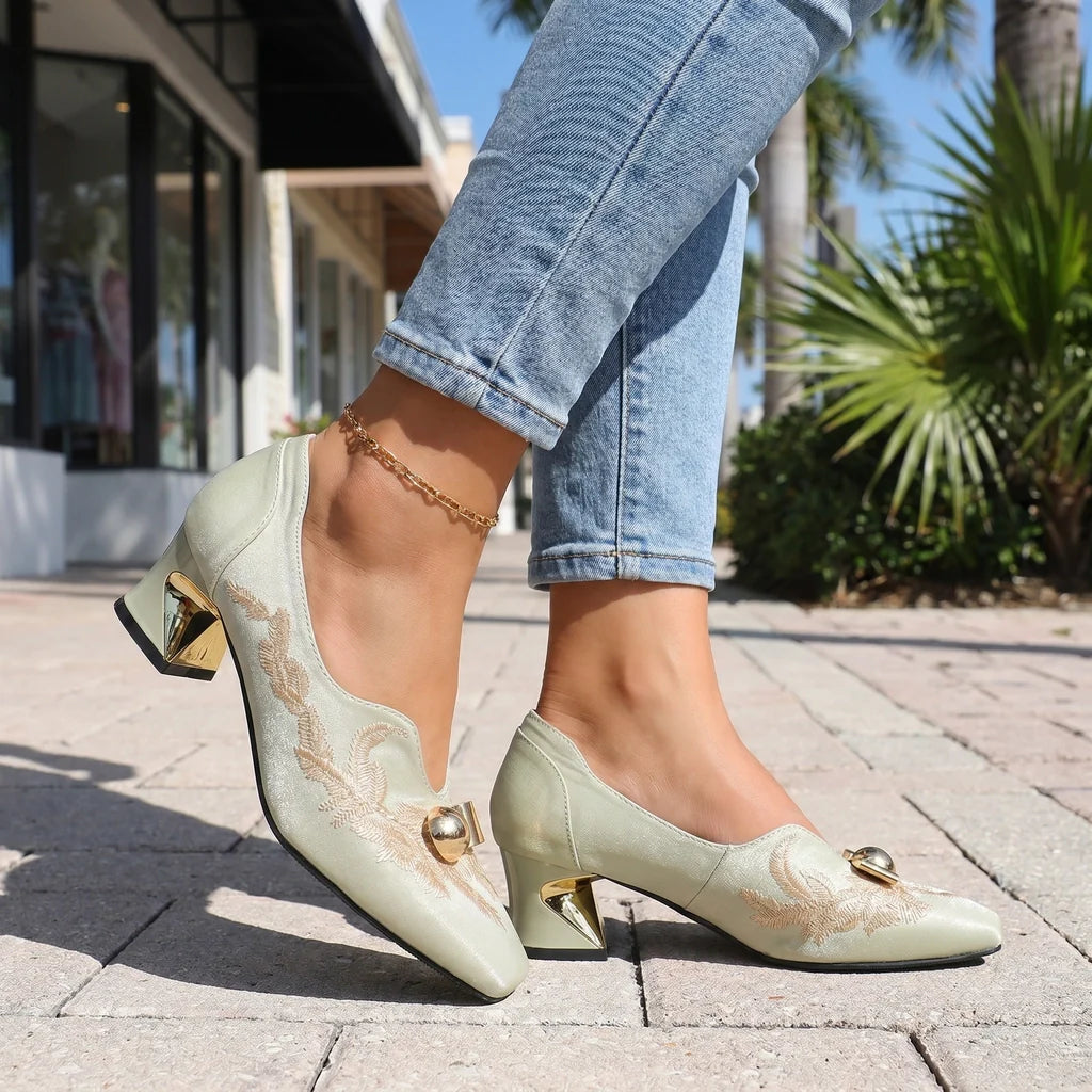 Juliana Embroidered Pumps