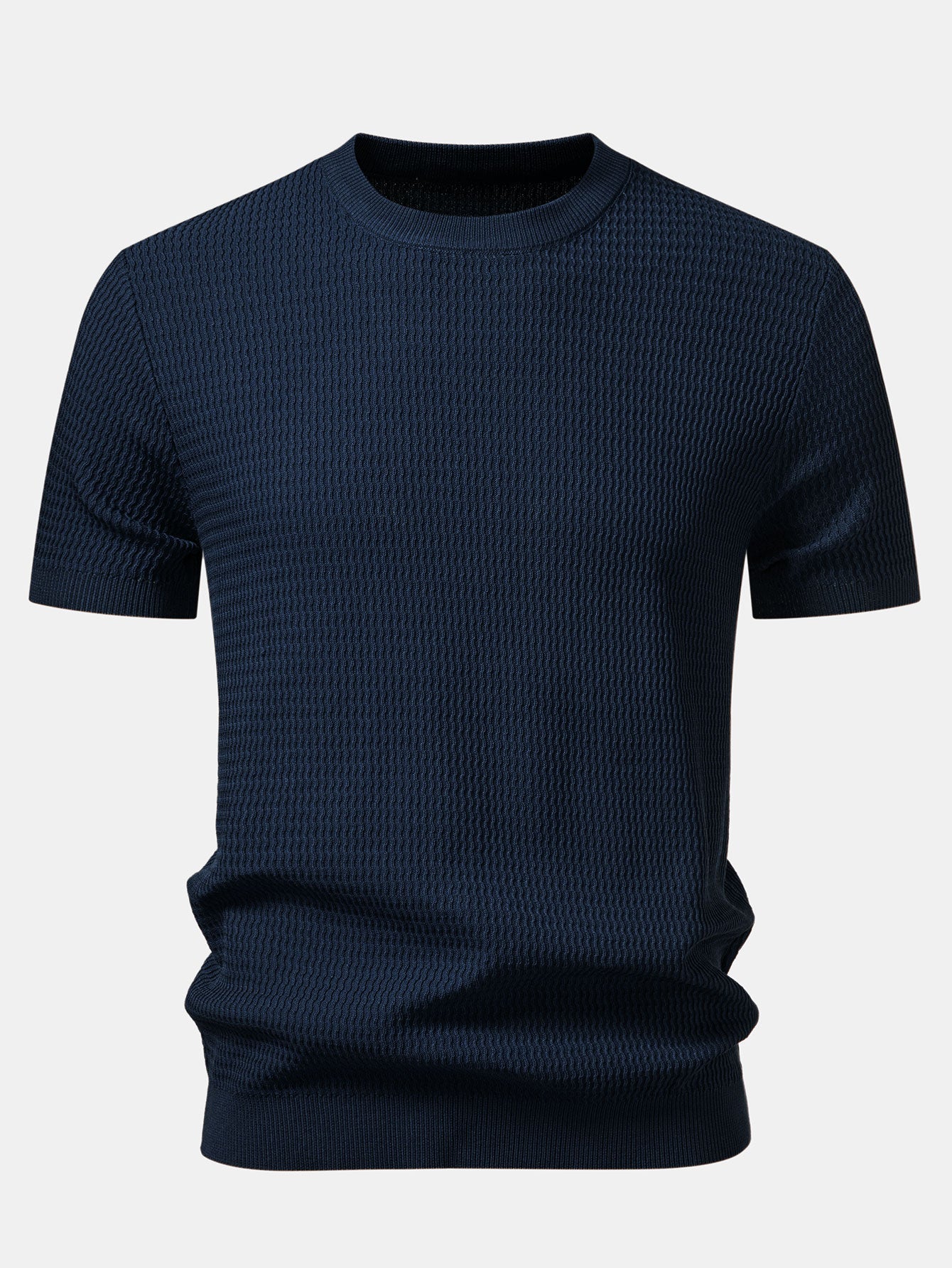 Textured Knit T-Shirt