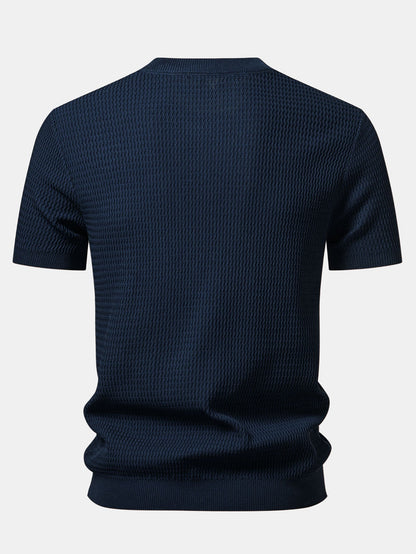 Textured Knit T-Shirt
