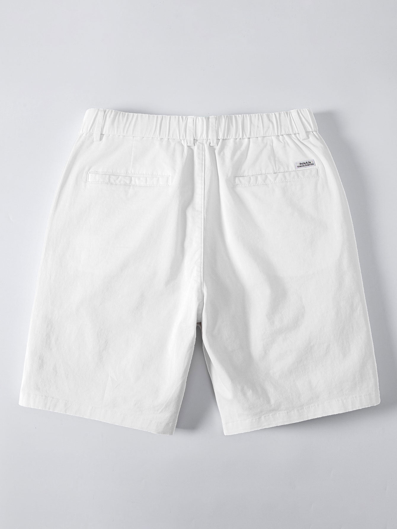 Geometric Jacquard Johnny Collar Polo & Elastic Waist Chino Shorts