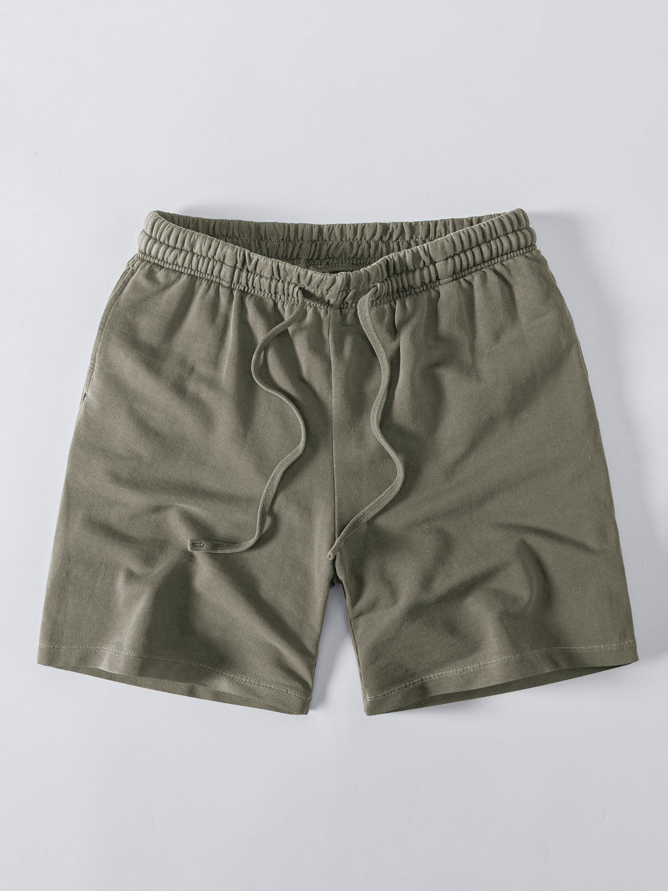 Heavyweight Washed Drop Shoulder T-Shirt & Distressed Shorts Set