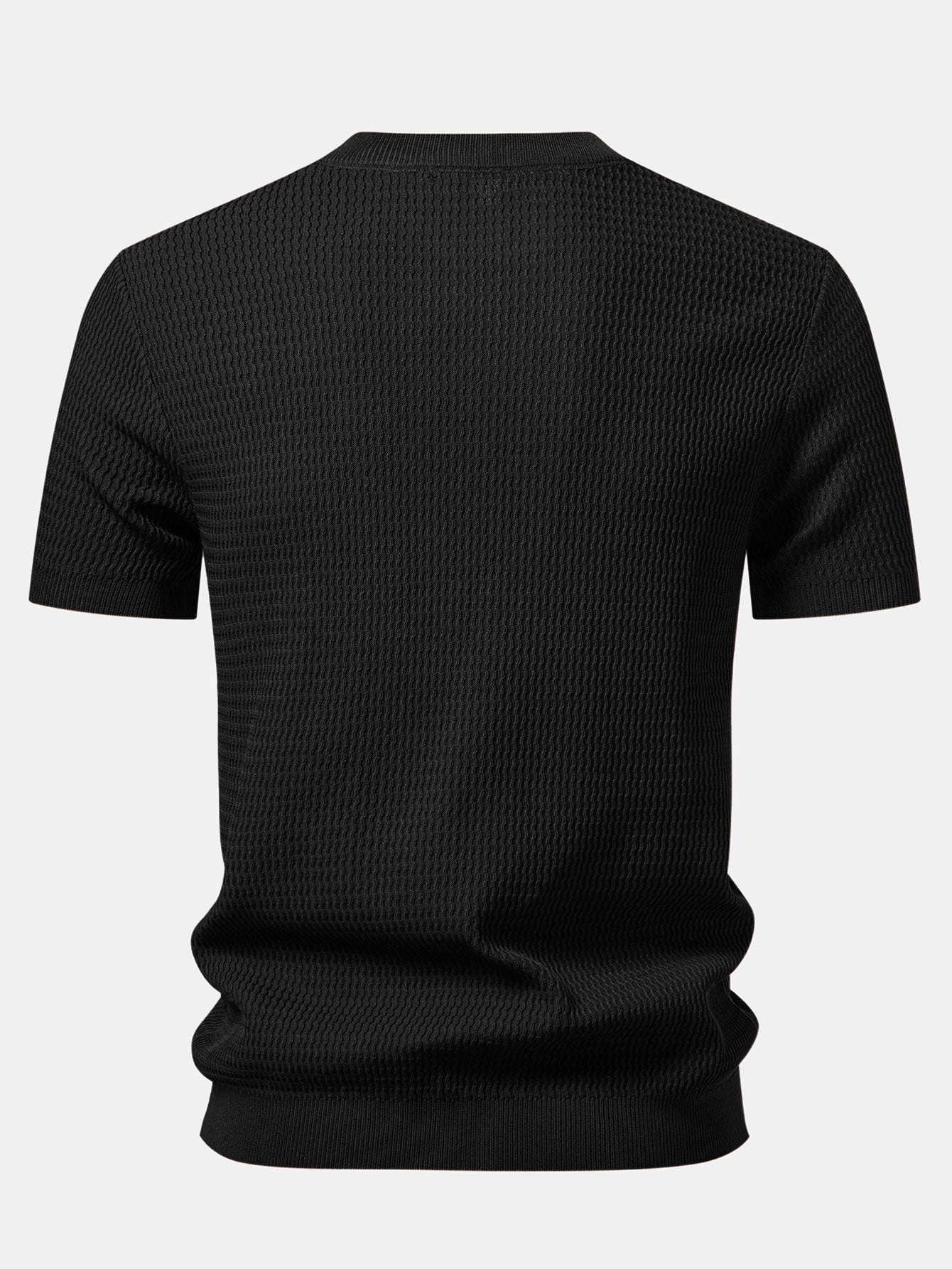 Textured Knit T-Shirt