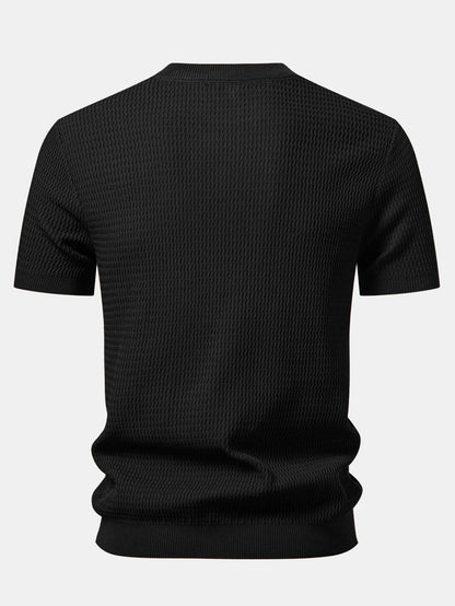 Textured Knit T-Shirt
