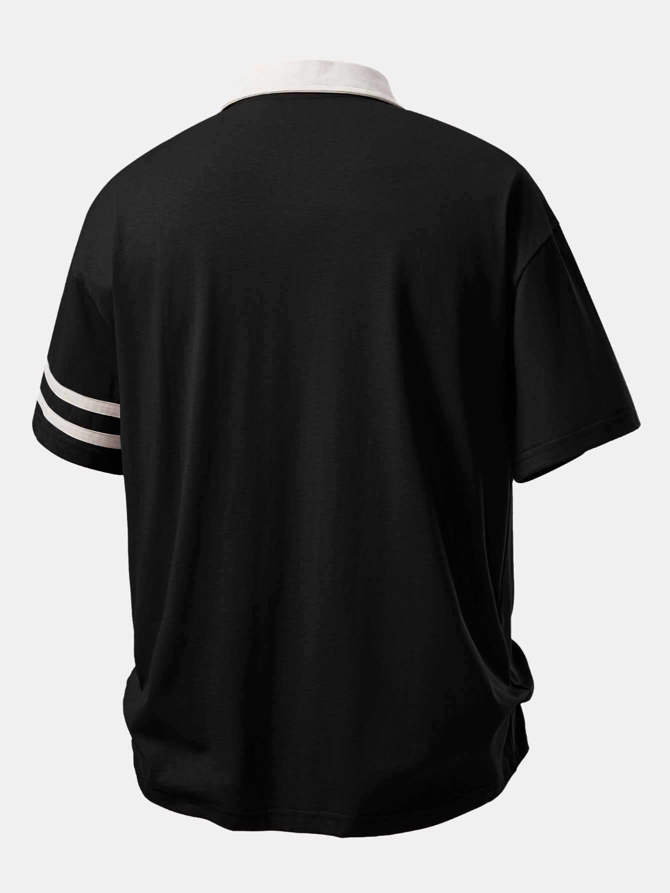 Relax Fit Contrast Collar Polo Shirt & Cotton Drawstring 7" Shorts