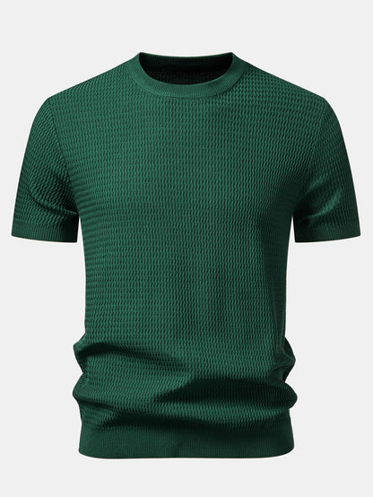 Textured Knit T-Shirt