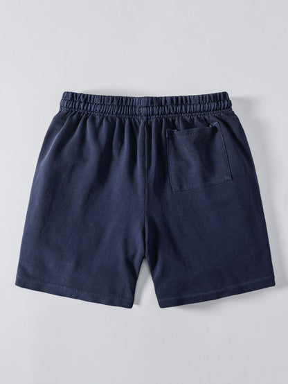 Washed Drawstring Shorts