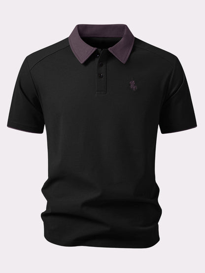 Contrast Collar Polo
