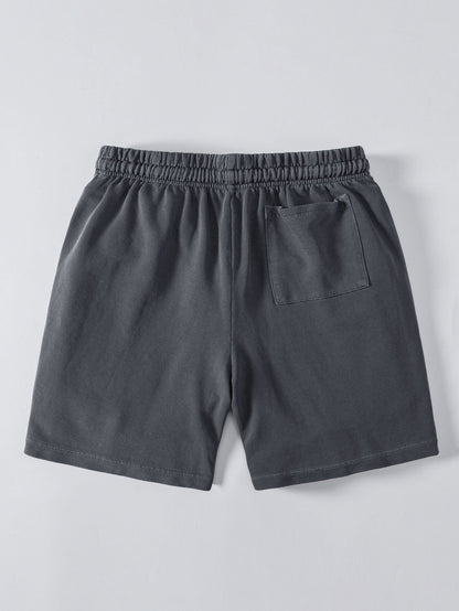 Washed Drawstring Shorts