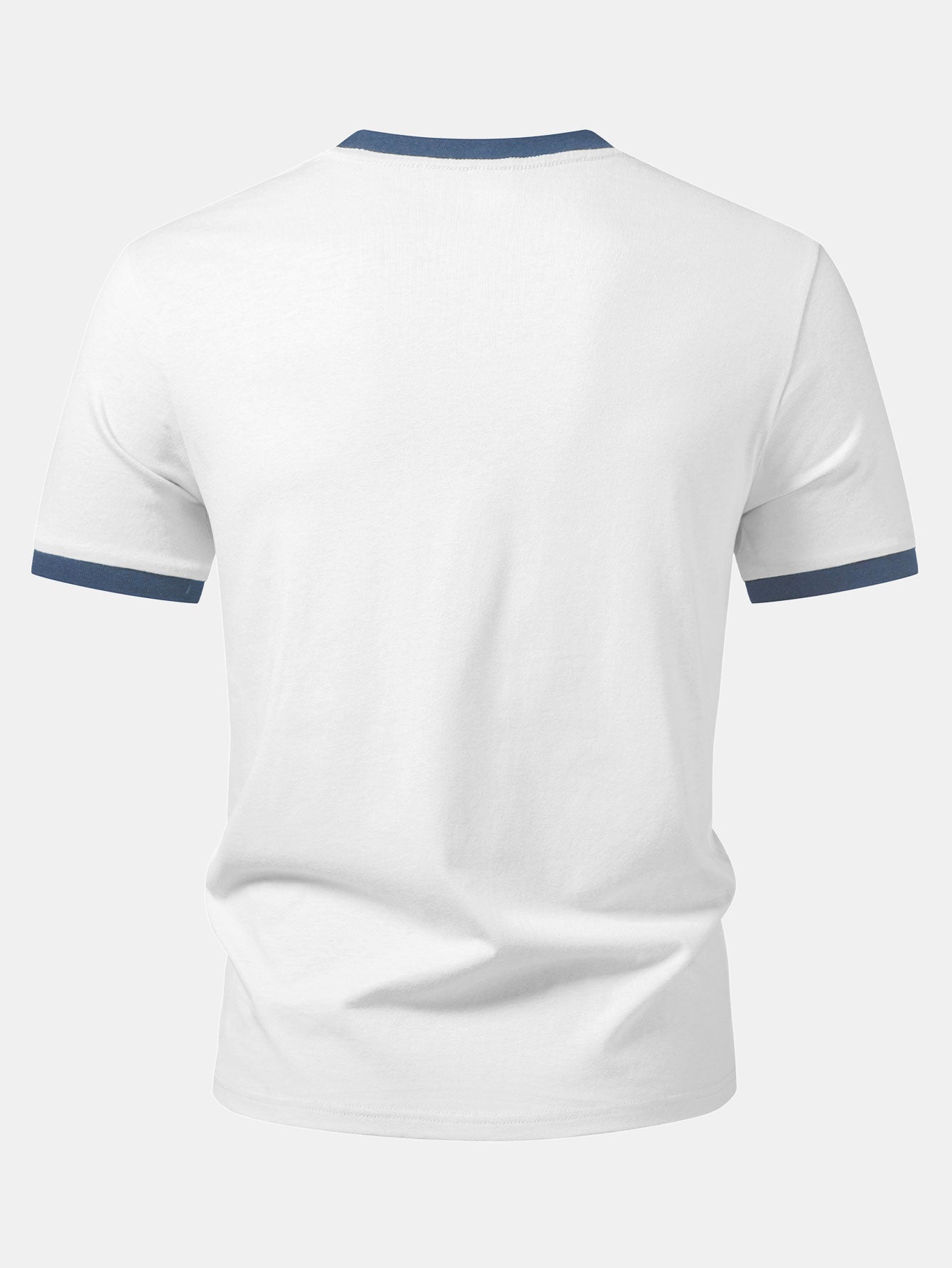 Sea Turtle Print Contrast Ringer T-Shirt