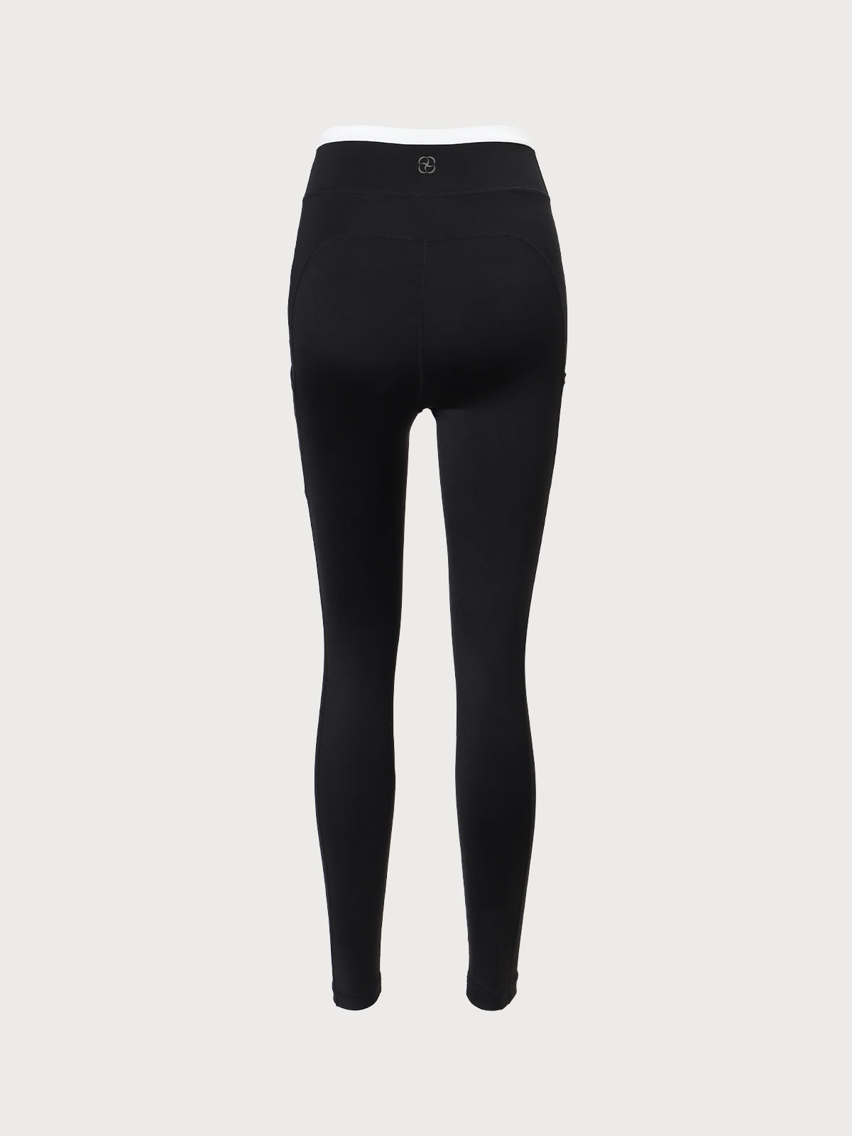 Black Natural Waisted Leggings 25"