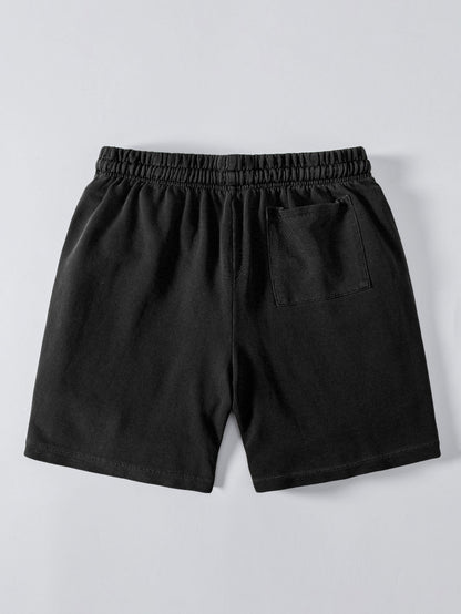 Washed Drawstring Shorts