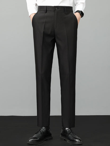 Contrast Trim Crew Neck Knit T-Shirt & Slim Fit Tapered Trousers