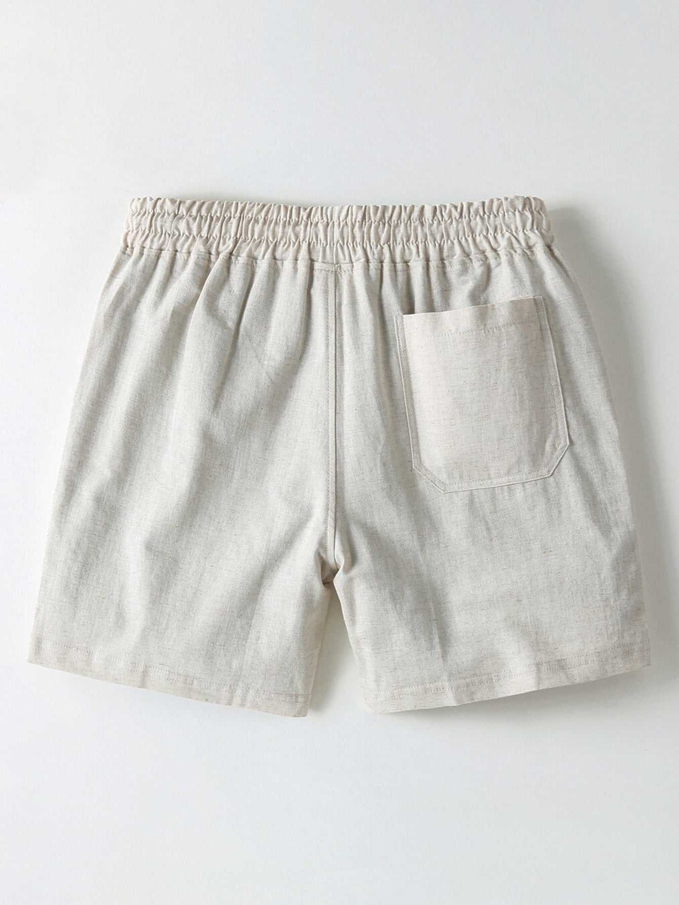 Cotton Linen Drawstring 5" Shorts