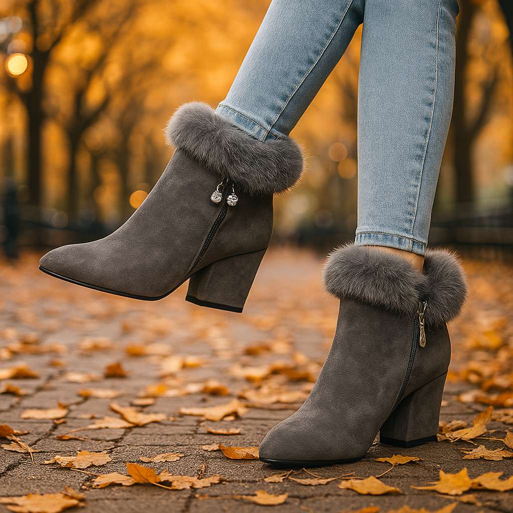Evelyn Fuzzy Heels