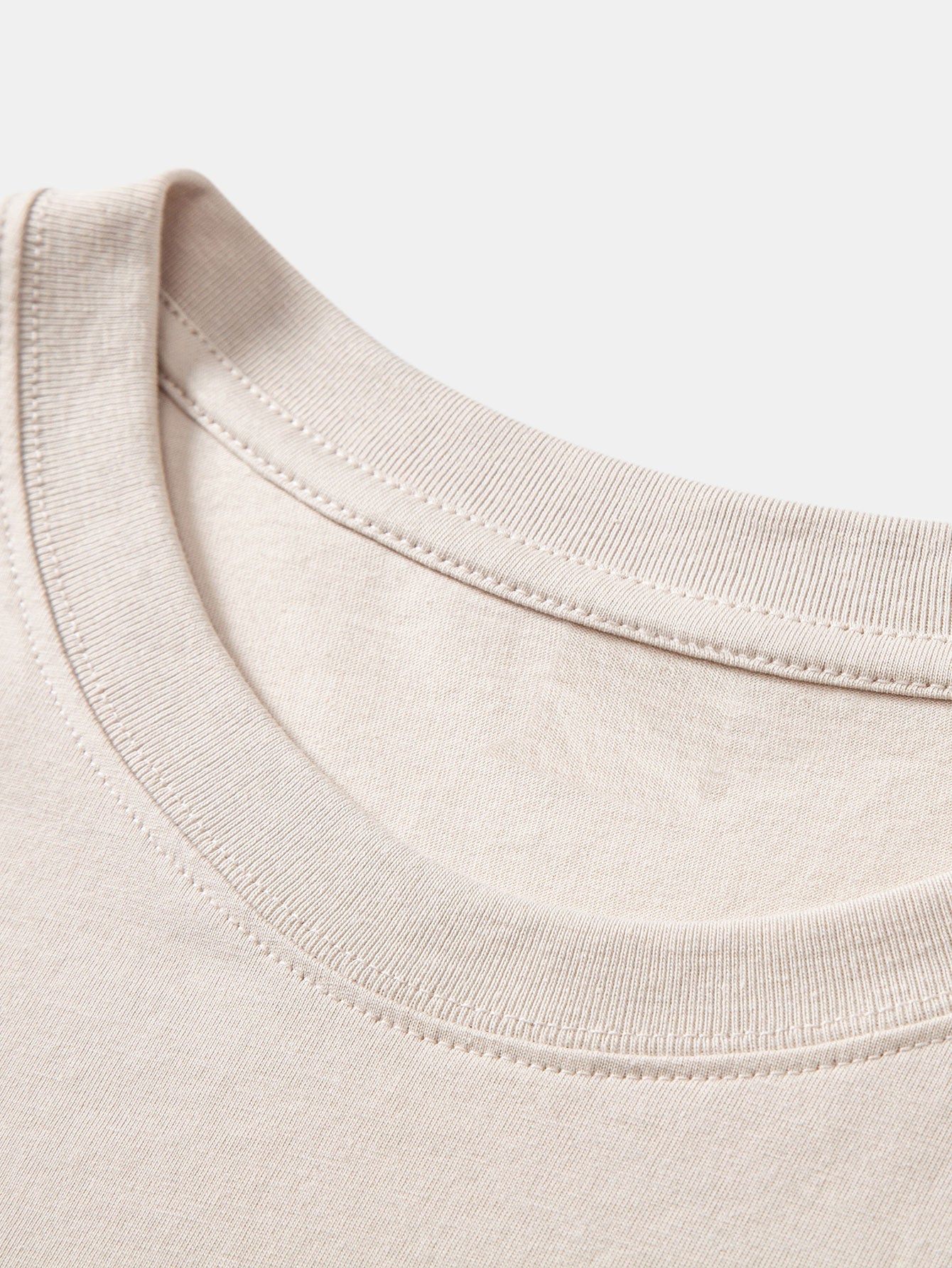 Basic Cotton Arc Hem T-Shirt