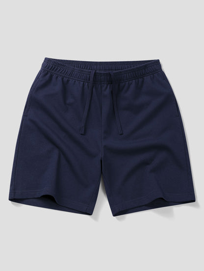 Relax Fit Contrast Cotton Polo & Cotton Drawstring 7" Shorts
