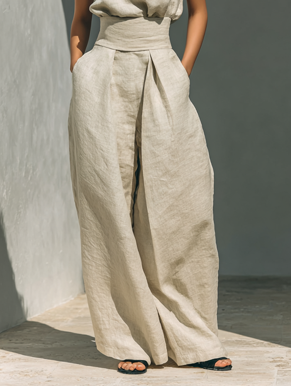 Maria Minimalist Cotton Linen Set
