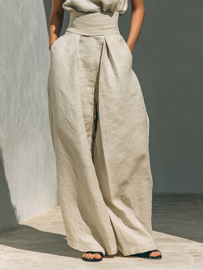 Maria Minimalist Cotton Linen Set