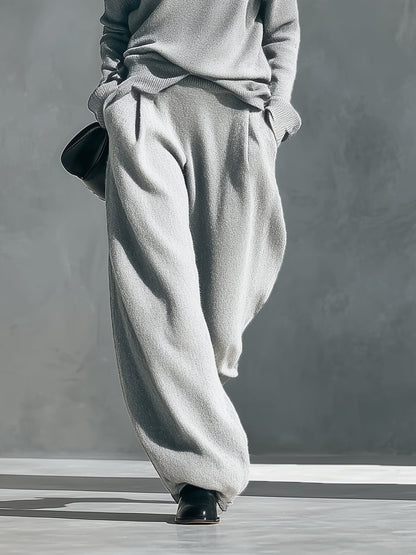 One-Shoulder Cut-Out Knit Blend Set