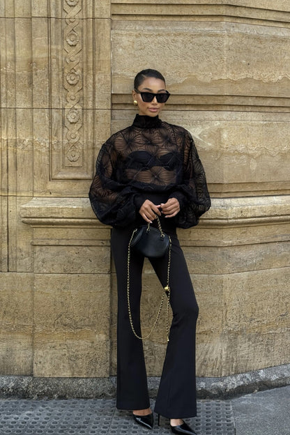 Black Flare Pants
