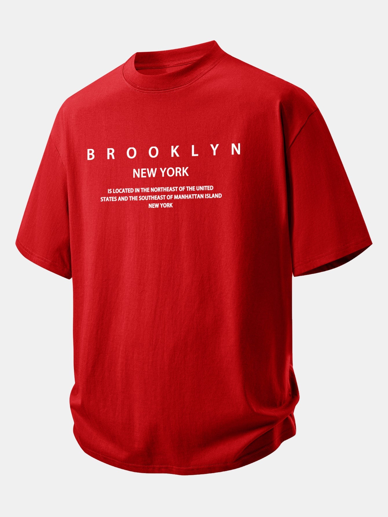 Relax Fit Brooklyn Print Cotton T-Shirt
