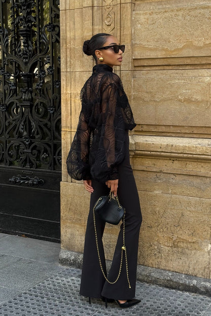 Black Flare Pants