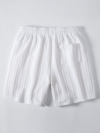 Twisted Jacquard Drawstring 7″ Shorts