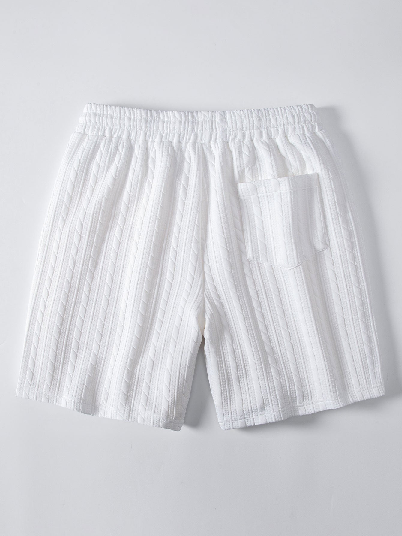 Relax Fit Twisted Jacquard T-Shirt & 7″ Shorts Set