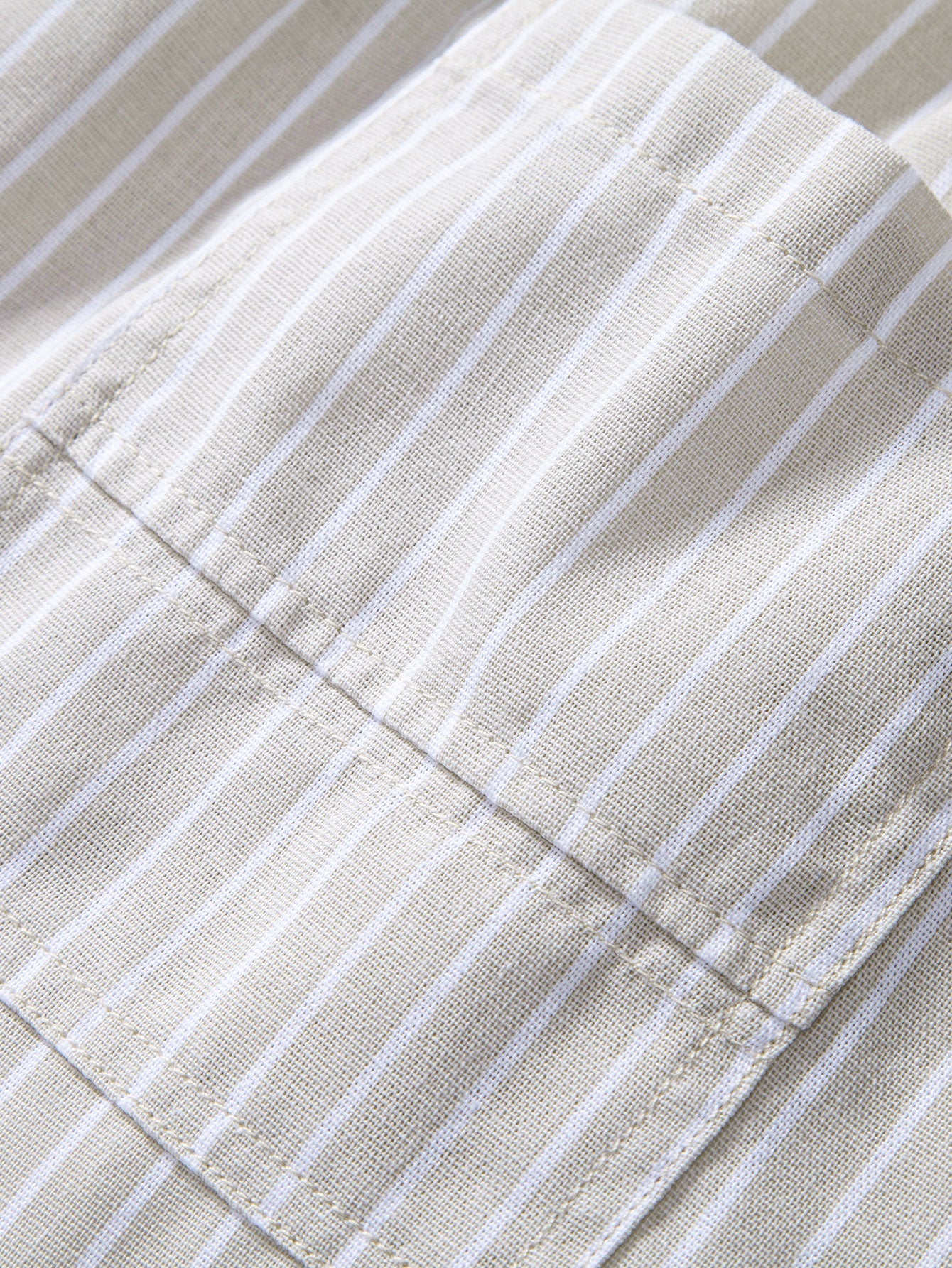 Stripe Straight Leg Linen Pants