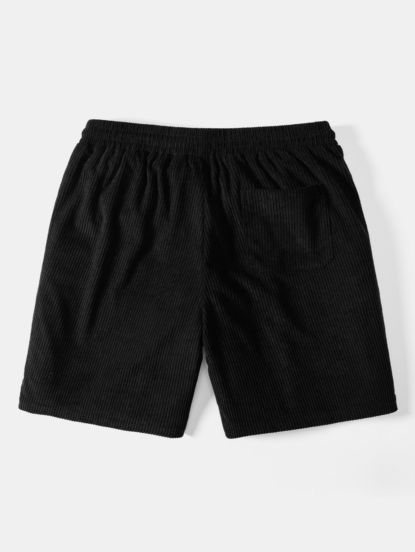 Ethnic Geometric Jacquard Patchwork Corduroy Shorts