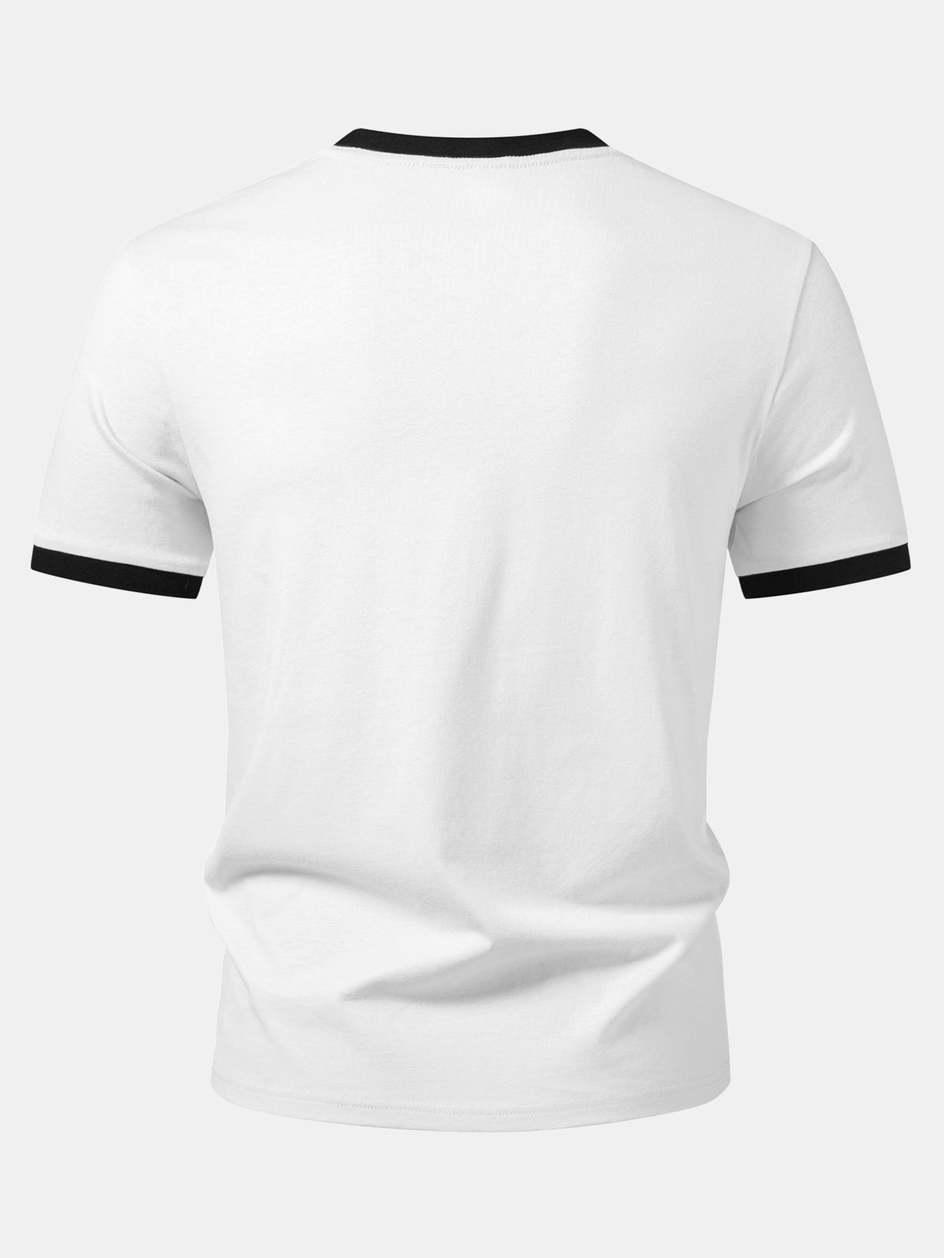Milan Print Contrast Ringer T-Shirt